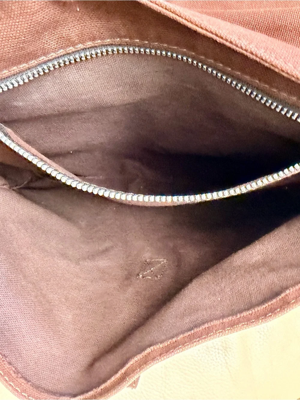 Emporio Armani Brown Messenger Bag with Leather Strap